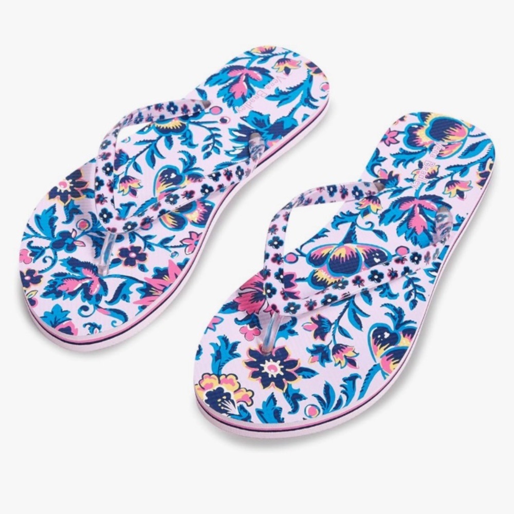 Vera Bradley Cloud Vine Multi Flip Flops